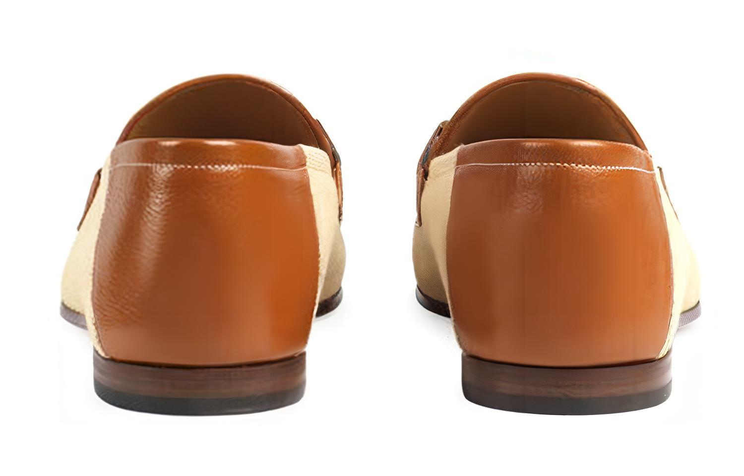 Details for (W) Mocasín Gucci 'Lienzo Vintage Marrón Claro' 581514-98B10-9780