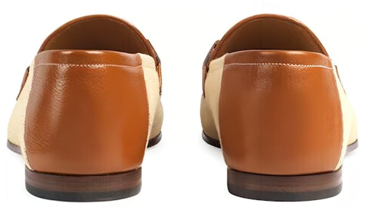 (W) Gucci Loafer 'Canvas Vintage Coklat Muda' 581514-98B10-9780 Details for (W) Gucci Loafer 'Canvas Vintage Coklat Muda' 581514-98B10-9780