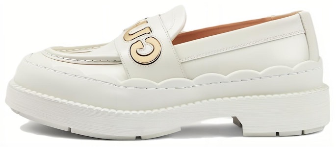 (W) Gucci Loafer 'Cuero Blanco y Metálico' 752854-AACEW-9071 Buy (W) Gucci Loafer 'Cuero Blanco y Metálico' 752854-AACEW-9071