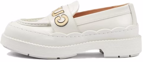 (Women) Gucci Loafer 'White and metallic leather' 752854-AACEW-9071 (Women) Gucci Loafer 'White and metallic leather' 752854-AACEW-9071