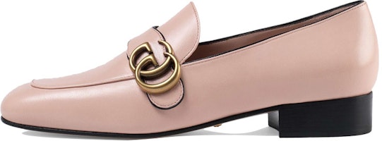 (Women) Gucci Loafer High Heel 'Double G Pink Leather' 602496-C9D00-5909 (Women) Gucci Loafer High Heel 'Double G Pink Leather' 602496-C9D00-5909