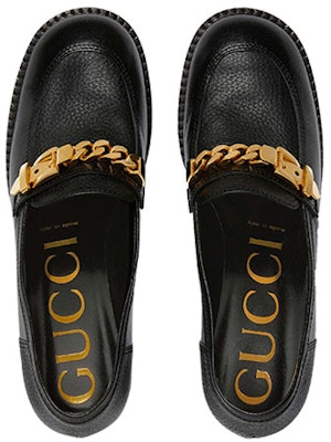 (W) Gucci Loafer High Heels 'Rantai Hitam' 626594-1DOF0-1000 Shop (W) Gucci Loafer High Heels 'Rantai Hitam' 626594-1DOF0-1000