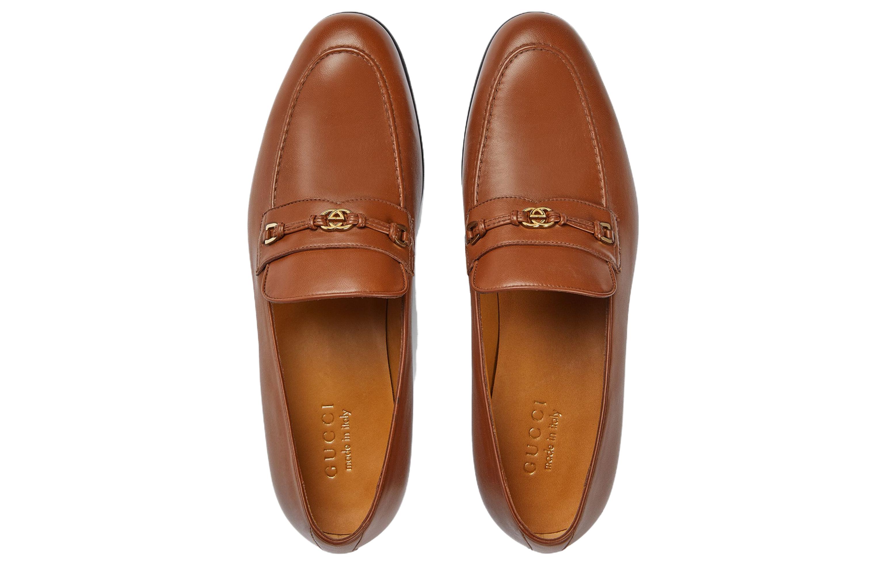 Lookbook (W) 구찌 브라운 레더 로퍼 (Gucci Brown Leather Loafer) 740434-AABUV-2535