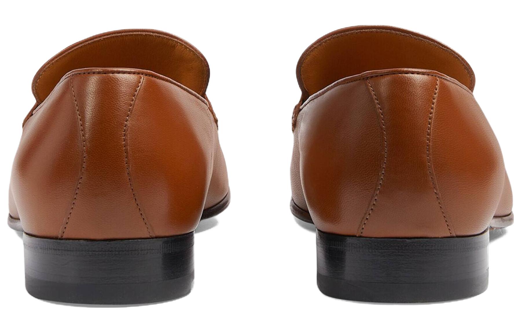 Shop (W) 구찌 브라운 레더 로퍼 (Gucci Brown Leather Loafer) 740434-AABUV-2535