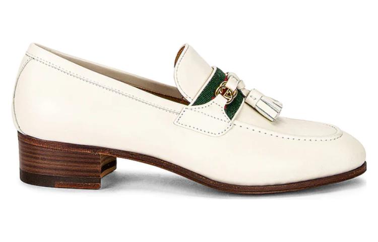 Order (W) 구찌 심플 화이트 로퍼 (Gucci Simple White Loafer) 624316-1W610-9121
