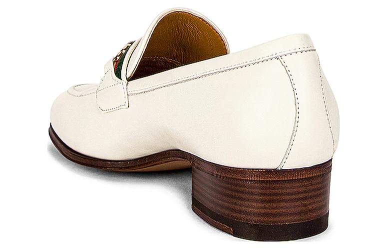 Shop (W) 구찌 심플 화이트 로퍼 (Gucci Simple White Loafer) 624316-1W610-9121