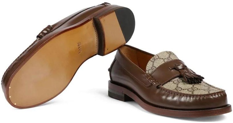 (Women) Gucci GG Supreme Canvas Loafers 'Tan Beige' 694866-17X30-2561 Details for (Women) Gucci GG Supreme Canvas Loafers 'Tan Beige' 694866-17X30-2561