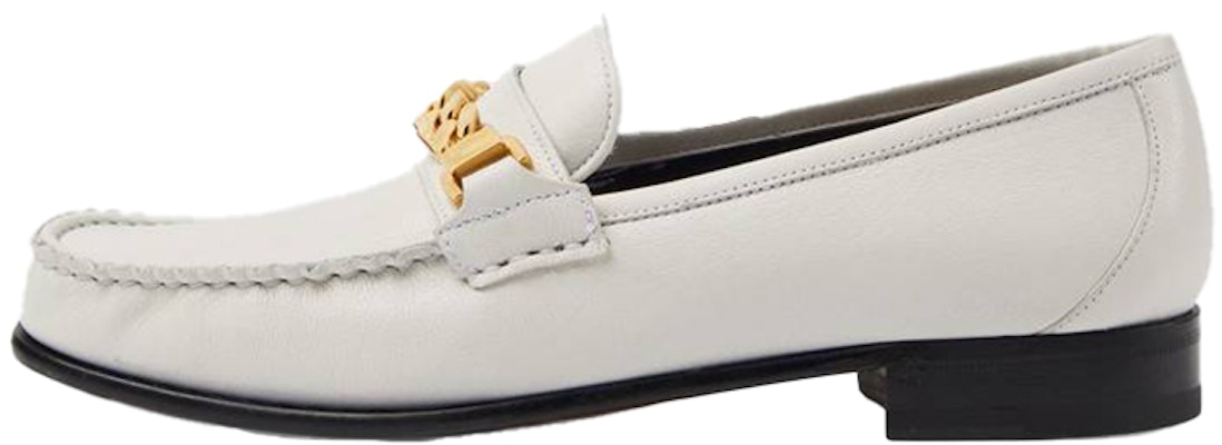 (Women) Gucci Chain Loafers Shoes White 645445-16M00-9050 Buy (Women) Gucci Chain Loafers Shoes White 645445-16M00-9050