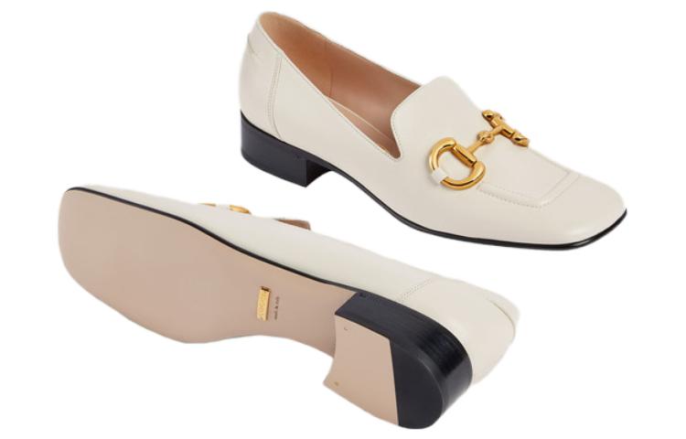 Purchase (W) Gucci Loafer dengan Horsebit 'Putih' 700064-C9D00-9022