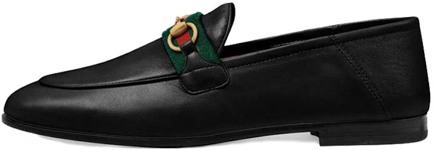 (W) Gucci Slip On Loafer dengan Web Kulit Hitam 631619-CQXM0-1060 Buy (W) Gucci Slip On Loafer dengan Web Kulit Hitam 631619-CQXM0-1060