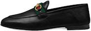 Buy (W) Gucci Kasut Slip On Loafer Web Kulit Hitam 631619-CQXM0-1060