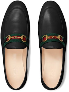 (W) Gucci Slip On Loafer dengan Web Kulit Hitam 631619-CQXM0-1060 Shop (W) Gucci Slip On Loafer dengan Web Kulit Hitam 631619-CQXM0-1060