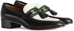 Order (Women) Gucci Loafer with Web and Interlocking G 'Black White' 674662-1W6B0-1170