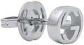 Lookbook (Women) GUCCI Logo 18K White Gold Earrings Silver Fashion Jewelry. 34344356237210393