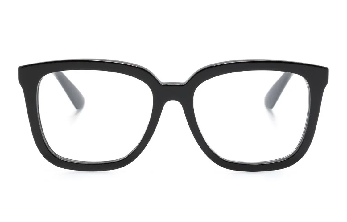 Lookbook (W) GUCCI Kacamata Optik Square Acetate Logo Wanita - Hitam GG1319O