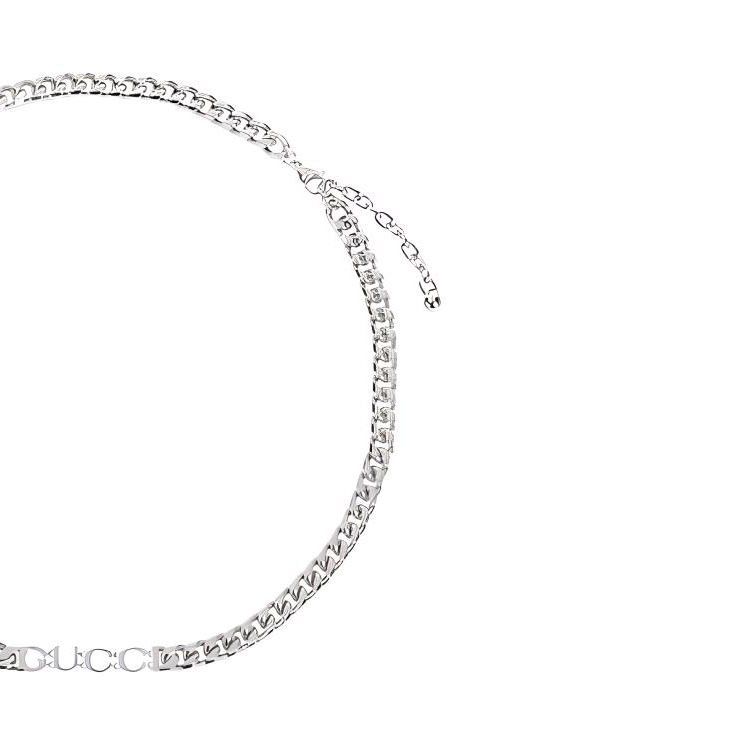 (Women) GUCCI Logo Brass Necklace  Silver. 796654I46010926NEWPALLADIO 圖 4