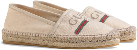 (W) Gucci Logo Kanvas Espadrilles 'Off White' 525882-9SJ10-9074 Lookbook (W) Gucci Logo Kanvas Espadrilles 'Off White' 525882-9SJ10-9074