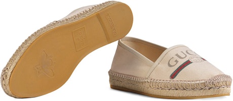 (W) Gucci Logo Kanvas Espadrilles 'Off White' 525882-9SJ10-9074 Details for (W) Gucci Logo Kanvas Espadrilles 'Off White' 525882-9SJ10-9074