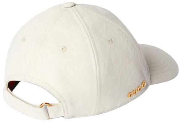 (Women) GUCCI Logo Canvas White Baseball Cap for Women. 7923863HA1Z9000 Purchase (Women) GUCCI Logo Canvas White Baseball Cap for Women. 7923863HA1Z9000