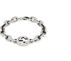 (Women) GUCCI Logo Design 925 Silver Bracelet - Silver. YBA627068001 (Women) GUCCI Logo Design 925 Silver Bracelet - Silver. YBA627068001