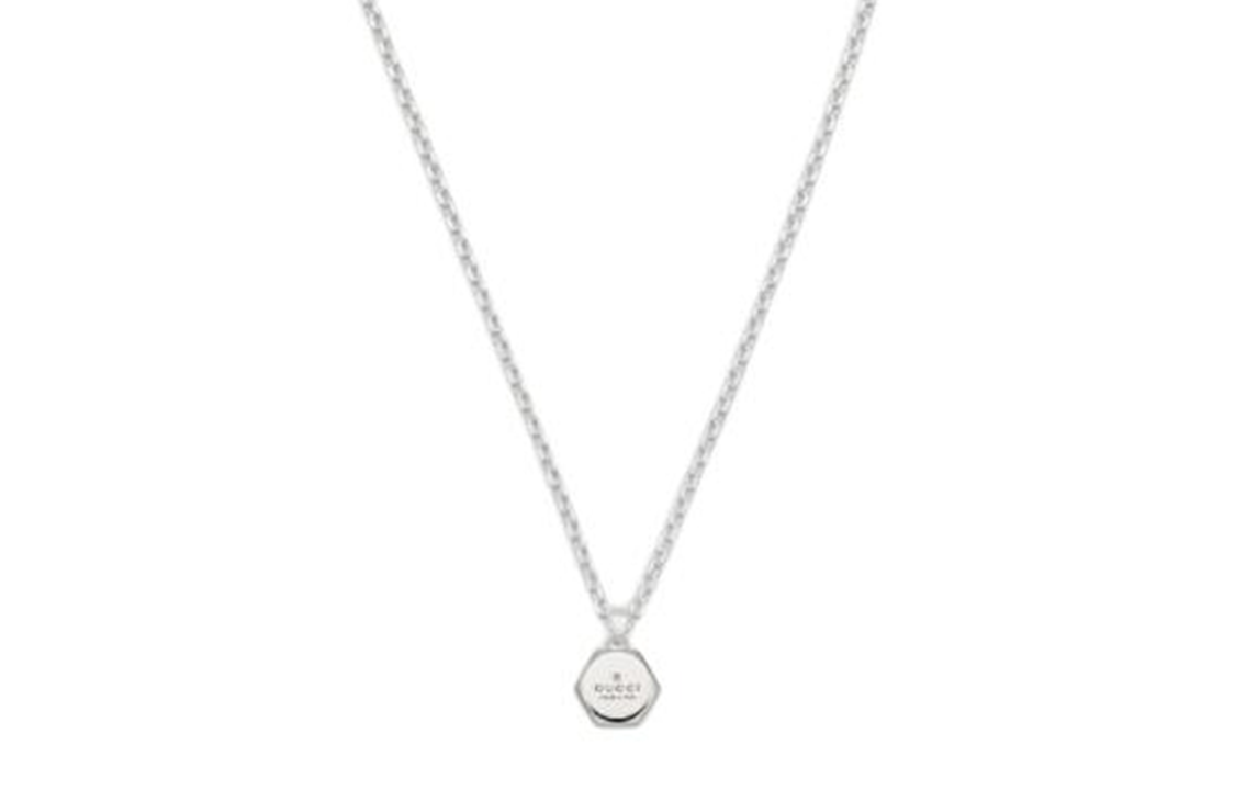 (Women) GUCCI Logo Engraved 925 Silver Necklace for Women - Silver. 779175J84008106