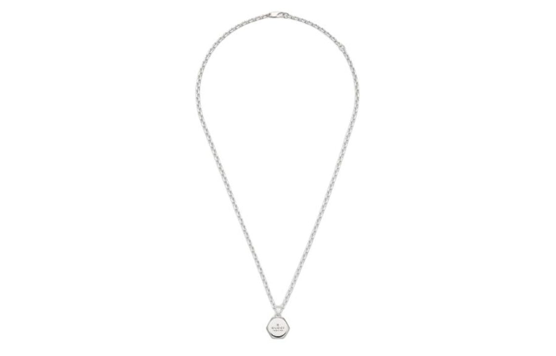 (Women) GUCCI Logo Engraved 925 Silver Necklace for Women - Silver. 779175J84008106 圖 3