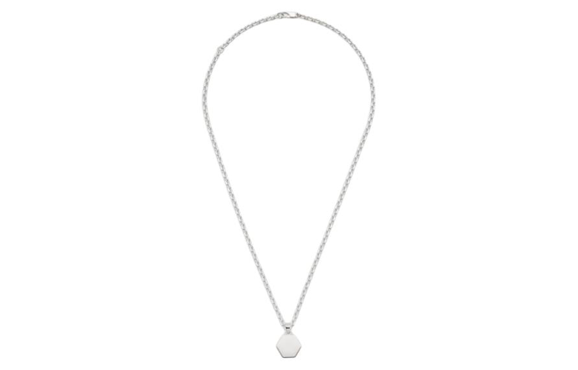 (Women) GUCCI Logo Engraved 925 Silver Necklace for Women - Silver. 779175J84008106 圖 4