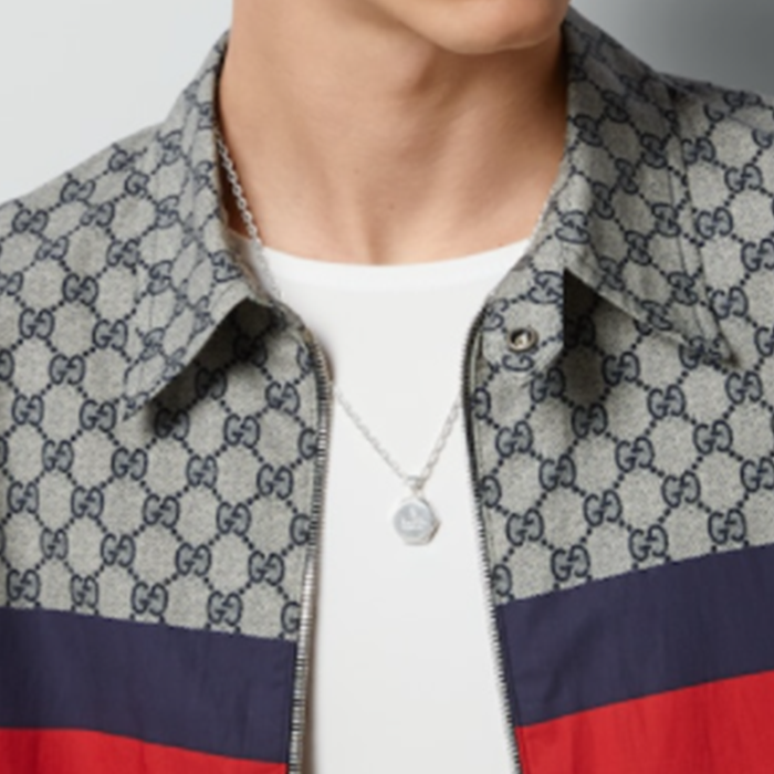 (Women) GUCCI Logo Engraved 925 Silver Necklace for Women - Silver. 779175J84008106 圖 6