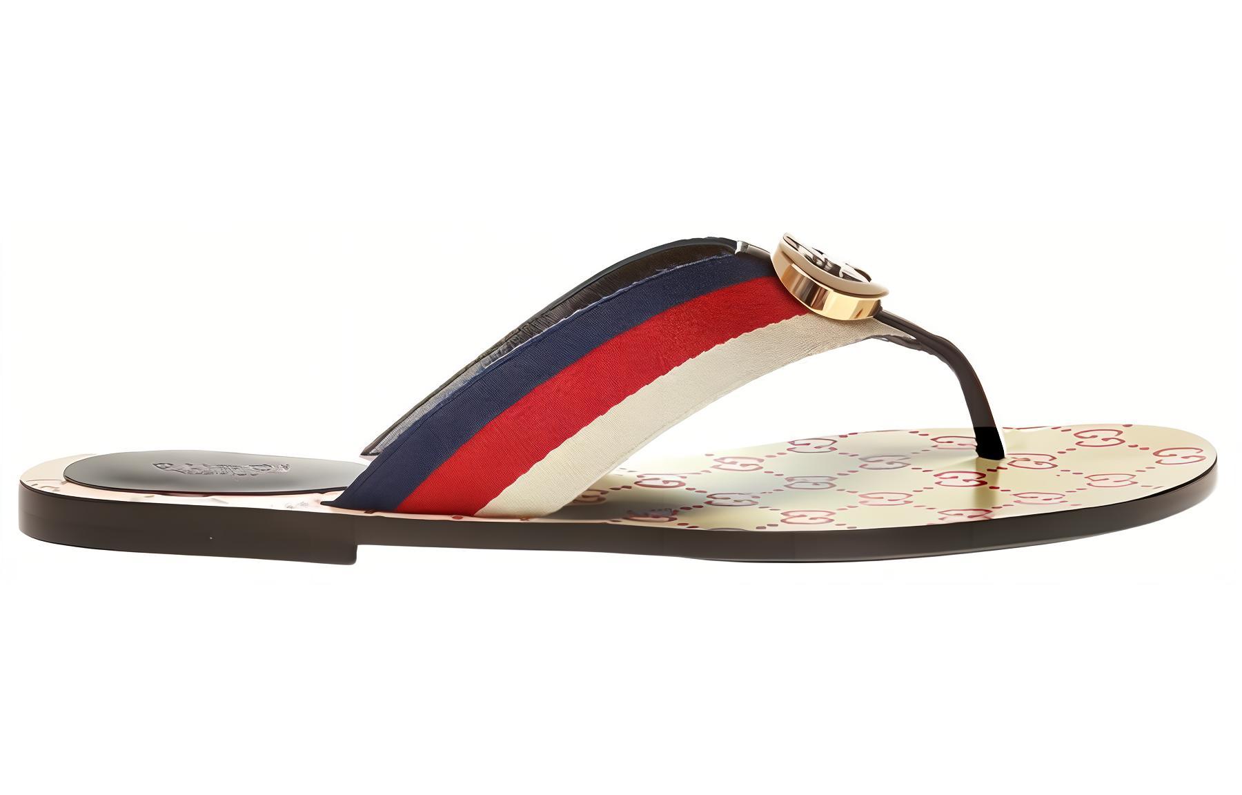 Order (W) Sandal Jepit Gucci Logo Coklat 612138-H9020-9120
