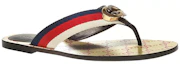 Lookbook (W) Sandal Jepit Gucci Logo Coklat 612138-H9020-9120