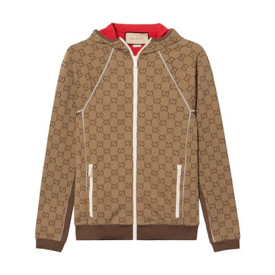 (Women) Gucci Logo Jacquard Hooded Jacket Multicolor 715527-XJETY-9742