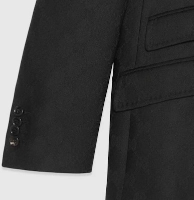 (W) GUCCI 標誌提花單排扣休閒西裝外套 女款 721089-ZAKF8-1000 Sizing (W) GUCCI 標誌提花單排扣休閒西裝外套 女款 721089-ZAKF8-1000