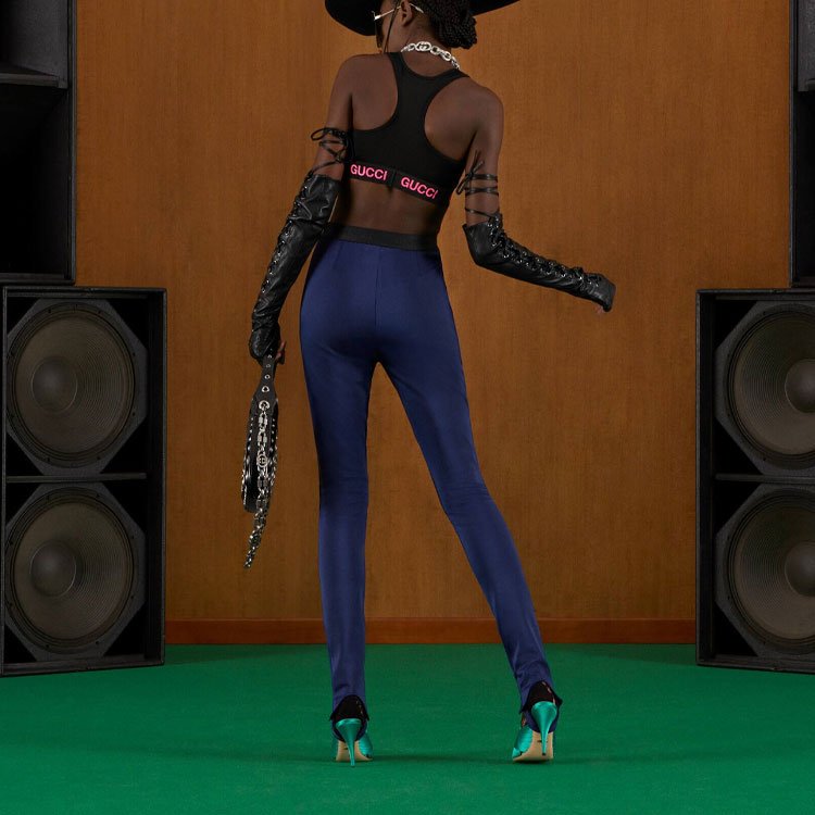 Purchase (W) GUCCI Camiseta Tejida con Logo Negra. 693086-XJDS5-1037