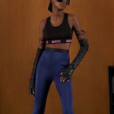 (W) GUCCI Camiseta Tejida con Logo Negra. 693086-XJDS5-1037 Details for (W) GUCCI Camiseta Tejida con Logo Negra. 693086-XJDS5-1037