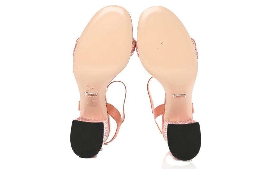 Purchase (Women) Gucci Logo Leather Sandal 'Pink' 646554-2MO60-6860