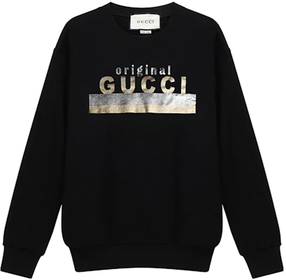 (W) Sudadera Negra de Manga Larga de Algodón con Estampado del Logo Gucci 617964-XJCR1-1082 Buy (W) Sudadera Negra de Manga Larga de Algodón con Estampado del Logo Gucci 617964-XJCR1-1082