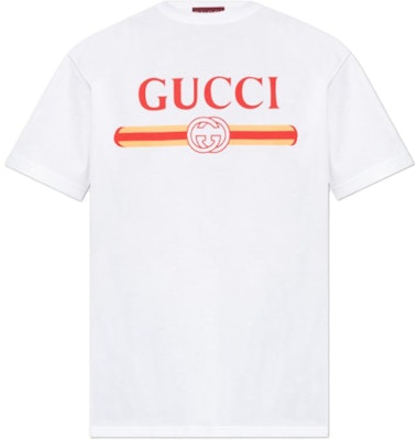 (Women) Gucci Logo Print Crew Neck White T-Shirt for Women 788093-XJGL7-9074 Buy (Women) Gucci Logo Print Crew Neck White T-Shirt for Women 788093-XJGL7-9074