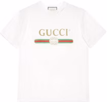(Women) Gucci Logo Print White T-Shirt 457095-X5L89-9234 (Women) Gucci Logo Print White T-Shirt 457095-X5L89-9234