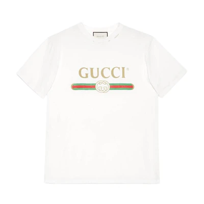 (Women) Gucci Logo Print White T-Shirt 457095-X5L89-9234