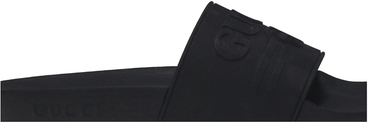 (W) 古驰标志黑色橡胶拖鞋 525140-JCZ00-1031 Shop (W) 古驰标志黑色橡胶拖鞋 525140-JCZ00-1031