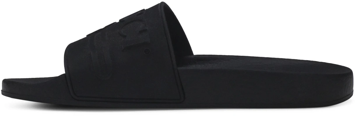 (W) 古驰标志黑色橡胶拖鞋 525140-JCZ00-1031 Purchase (W) 古驰标志黑色橡胶拖鞋 525140-JCZ00-1031