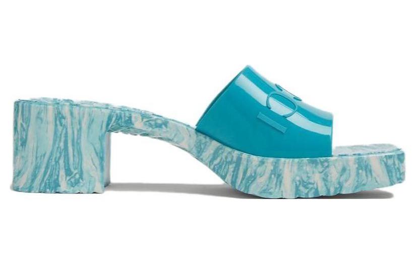 Order (W) Sandalias Gucci Logo Azul Claro 700989-JFM00-4623