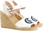 Order (Women) Gucci Logo Wedge Sandal 'White' 658629-C9DS0-9080