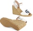 Shop (Women) Gucci Logo Wedge Sandal 'White' 658629-C9DS0-9080