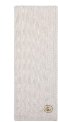 (Women) GUCCI Logo Wool Cashmere Scarf for Women - White. 7734263GB02 Order (Women) GUCCI Logo Wool Cashmere Scarf for Women - White. 7734263GB02