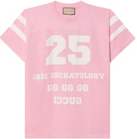 (Women) Gucci Loose Fit Pink Crew Neck Graphic T-Shirt 660744-XJDKM-5904 (Women) Gucci Loose Fit Pink Crew Neck Graphic T-Shirt 660744-XJDKM-5904