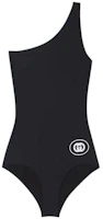 Order (W) GUCCI Love Parade Baju Renang One-Piece Wanita Hitam dengan Logo. 688997-XHAEV-1070