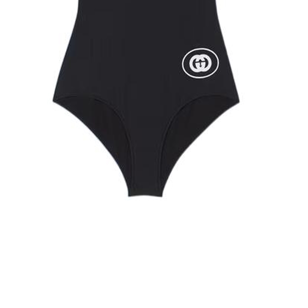 Details for (W) GUCCI Love Parade 黑色Logo印花女士连体泳衣泳装 688997-XHAEV-1070