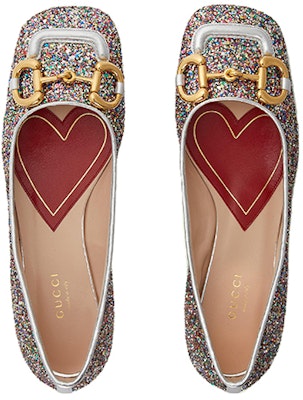 (Women) Gucci Lovelight Crystal Ballet Flat With Horsebit 'Silver' 707703-KSP20-8461 Lookbook (Women) Gucci Lovelight Crystal Ballet Flat With Horsebit 'Silver' 707703-KSP20-8461