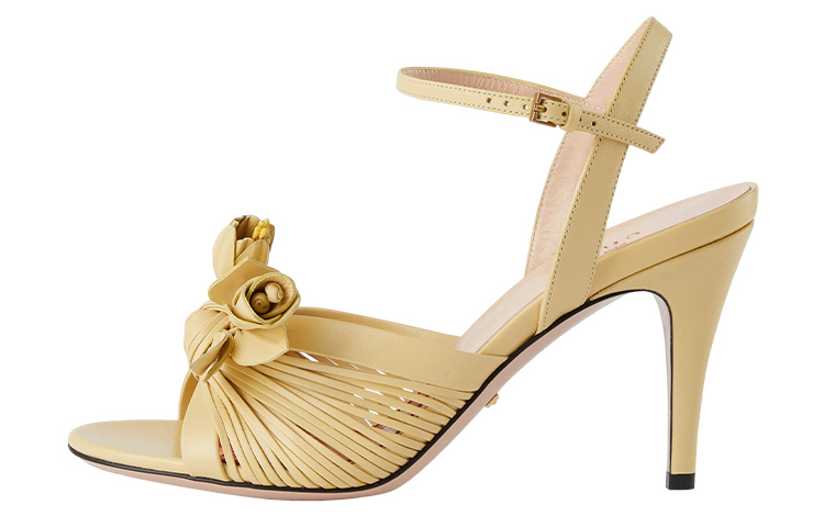 (Women) Gucci Lovelight Leather Mule 'Yellow Fashion'